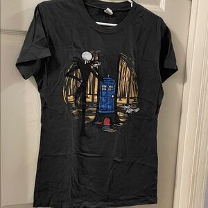 Karen Hallion Doctor Who and Nightmare Before Xmas mashup tee